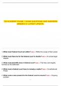 720 ACADEMY PHASE 1 EXAM QUESTIONS AND ANSWERS GRADED A&plus; LATEST UPDATE&period;