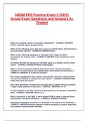 NASM PES Practice Exam 2 &lpar;2025&rpar; Actual Exam Questions and Answers A&plus; Graded&period;