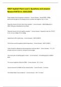 FDOT Asphalt Plant Level 1 Questions and answers Newest RATED A&plus; 2025&sol;2026 