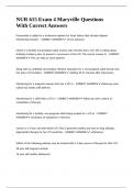 NUR 615 Exam 4 Maryville Questions With Correct Answers&period;