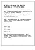 PCT Fresenius exam &lpar; Bartlesville&rpar; QUESTIONS WITH ANSWERS&comma;