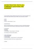AAVSB PRACTICE TESTS &lpar;ALL COMBINED&rpar; QUESTIONS AND ANSWERS