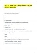 AAVSB PRACTICE TESTS QUESTIONS AND ANSWERS