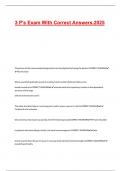 3 P-s Exam With Correct Answers&period;2025