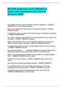 NCCER electrical Level 2 Module 2 Exam with Questions and Correct Answers 2025&period;