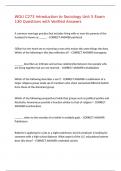 WGU C273 Introduction to Sociology Unit 5 Exam 130 Questions with Verified Answers&comma;100&percnt;CORRECT