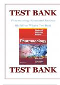 Lippincott Illustrated Reviews: Pharmacology 8th Edition by Karen Whalen||ISBN NO:10,1975170555-Test Bank