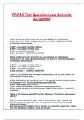 RHFAC Test Questions and Answers A&plus; Graded