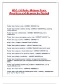NSG 120 Patho Midterm Exam Questions and Answers A&plus; Graded&period;