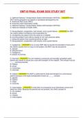 EMT-B FINAL EXAM 2025 STUDY SET 