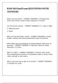 RAD 105 Final Exam QUESTIONS WITH ANSWERS
