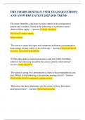 FHN1 DORIS BOWMAN VSIM EXAM QUESTIONS AND ANSWERS LATEST 2025-2026 TREND