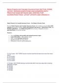 Maine Property and Casualty Insurance Exam &lbrack;ACTUAL EXAM&rsqb;   LATEST VERSION &lbrack;QUESTIONS AND ANSWERS&rsqb; WITH   PRACTICE EXAM DETAILED AND VERIFIED FOR   GUARANTEED PASS- LATEST UPDATE 2025 GRADED A