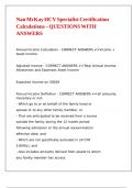 Nan McKay HCV Specialist Certification Calculations &ndash; QUESTIONS WITH ANSWERS