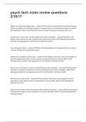 psych tech nclex review questions 2&sol;16&sol;17
