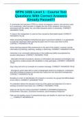 NFPA 1035 Level 1 - Course Test Questions With Correct Answers Already Passed&excl;&excl;&excl;