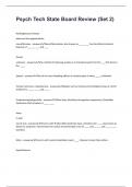 Psych Tech State Board Review &lpar;Set 2&rpar;