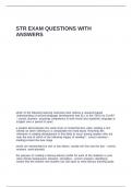 STR EXAM QUESTIONS WITH ANSWERS
