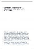 STR EXAM TEACHERS OF TOMORROW WITH COMPLETE SOLUTIONS