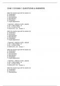CHM 113 EXAM 1 QUESTIONS & ANSWERS