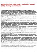 NU280 Final Exam Study Guide &ndash; Questions & Answers &lpar;2025&rpar; &ndash; Nursing Course Review&period;pdf