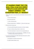 NY Learner's Permit Test &lpar;For Real&rpar; FINAL EXAM 2025 NEWEST COMPLETE EXAM QUESTIONS AND CORRECT ANSWERS&vert;&vert;100&percnt; GUARANTEED PASS&vert;&vert;A&plus; GRADED&excl;&excl;&excl;