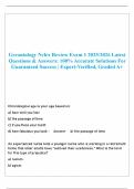 Gerontology Nclex Review Exam 1 2025&sol;2026 Latest Questions & Answers&colon; 100&percnt; Accurate Solutions For Guaranteed Success &vert; Expert-Verified&comma; Graded A&plus;