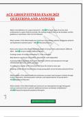 ACE GROUP FITNESS EXAM 2025 QUESTIONS AND ANSWERS