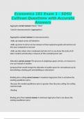 Economics 101 Exam 1 - SDSU Cullivan Questions with Accurate Answers
