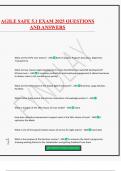 AGILE SAFE 5&period;1 EXAM 2025 QUESTIONS AND ANSWERS