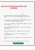AIDA 182 EXAM 2025 QUESTIONS AND ANSWERS