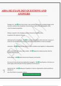 AIDA 182 EXAM 2025 QUESTIONS AND ANSWERS