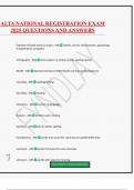 ALTA NATIONAL REGISTRATION EXAM 2025 QUESTIONS AND ANSWERS