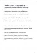 IPMBA Public Safety Cycling questions well answered &lpar;passed&rpar;
