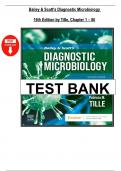 Test Bank &ndash; Bailey & Scott&rsquo;s Diagnostic Microbiology&comma; 15th Edition by Patricia M&period; Tille &vert; Complete Exam Questions & Answers for All Chapters