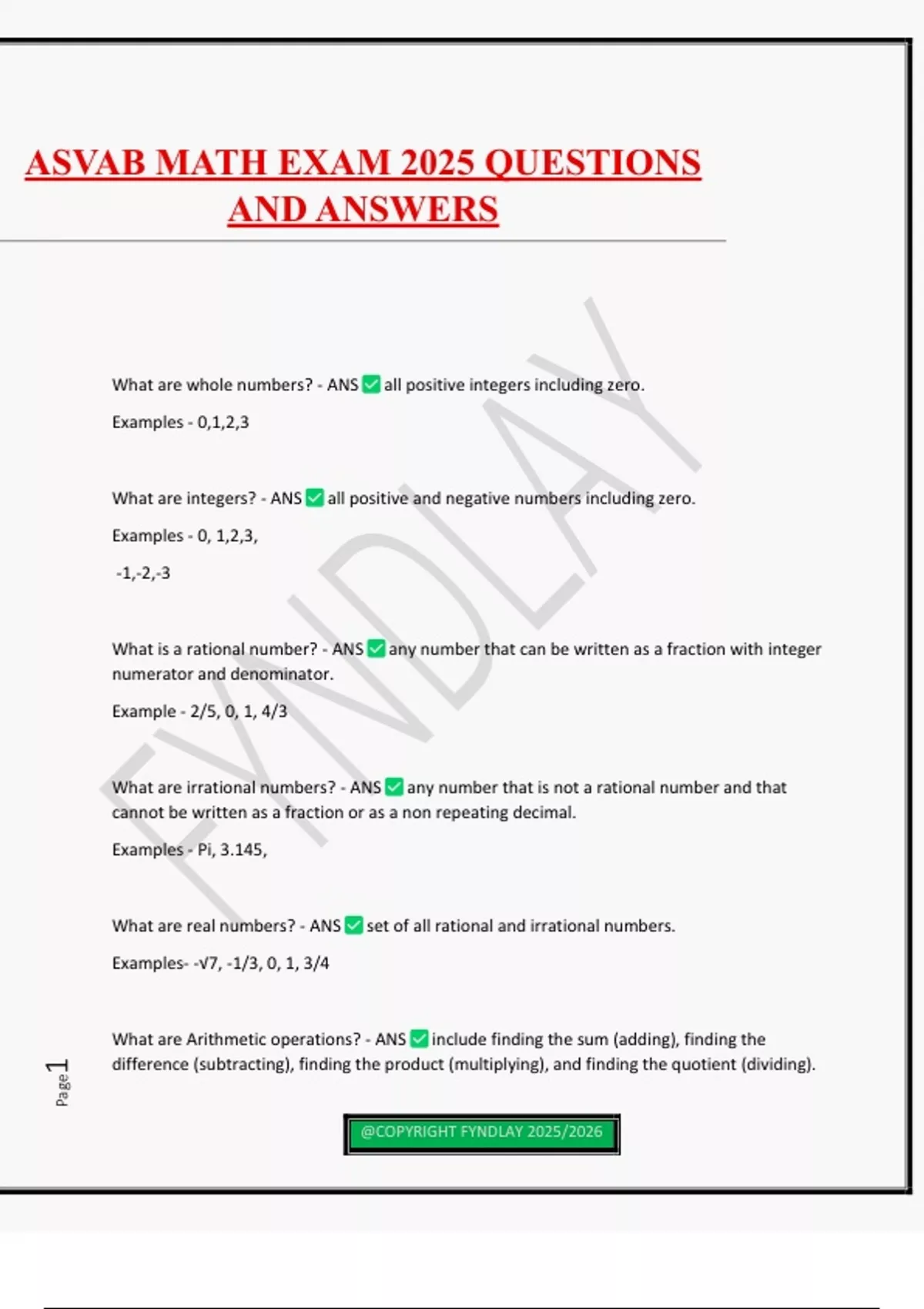 ASVAB MATH EXAM 2025 QUESTIONS AND ANSWERS - ASVAB - Stuvia US