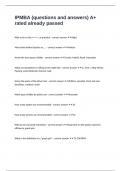 IPMBA &lpar;questions and answers&rpar; A&plus; rated already passed