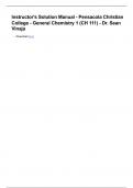 Instructor's Solution Manual - Pensacola Christian College - General Chemistry 1 &lpar;CH 111&rpar; - Dr&period; Sean Vinaja
