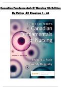 Canadian Fundamentals of Nursing 7th Edition &vert; Potter &vert; Exam Prep Questions & Answers &lpar;Ch&period; 1&ndash;48&rpar;