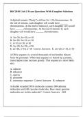 BSC2010 Unit 2 Exam Questions With Complete Solutions
