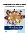College Accounting&colon; A Practical Approach 14th Canadian Edition &vert; Slater & Good &vert; Exam Prep Questions & Answers &lpar;Ch&period; 1&ndash;13&rpar;
