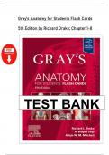 Test Bank &ndash; Gray&rsquo;s Anatomy for Students Flash Cards&comma; 4th Edition by Richard Drake &vert; Complete Anatomy Exam Questions & Answers