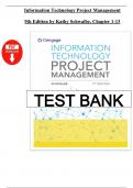 Test Bank &ndash; Information Technology Project Management&comma; 9th Edition by Kathy Schwalbe &vert; Complete Exam Questions & Answers for All Chapters