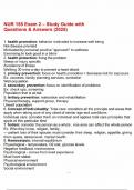 NUR 155 Exam 2 &ndash; Study Guide with Questions & Answers &lpar;2025&rpar;&period;pdf