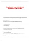 Final Mcoles Exam With Correct Answers&comma;2025 A&plus; Graded