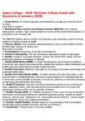 Galen College &ndash; NUR 155 Exam 2 Study Guide with Questions & Answers &lpar;2025&rpar;&period;pdf