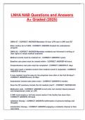 LNHA NAB Questions and Answers A&plus; Graded &lpar;2025&rpar;&period;