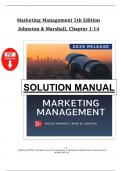 Solution Manual &ndash; Marketing Management&comma; 6th Edition by Mark Johnston & Greg Marshall &vert; Complete Worked Solutions for All Chapters
