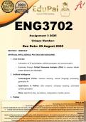 ENG3702 Assignment 3 (COMPLETE ANSWERS) 2025 - DUE 20 August 2025