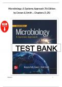 Test Bank &ndash; Microbiology&colon; A Systems Approach by Marjorie Kelly Cowan & Heidi Smith &vert; Complete Exam Questions & Answers for All Chapters